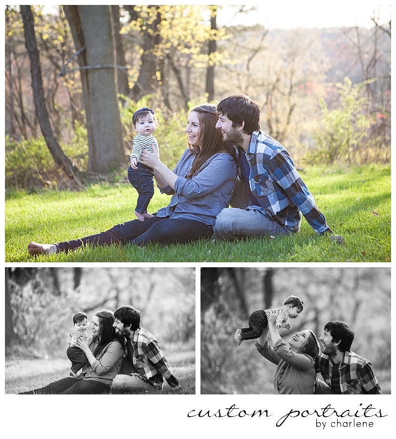 six month old six months photos family session with dog pittsburgh family photographer (13)