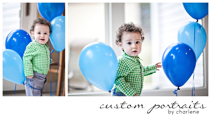 pittsburgh baby photographer first birthday cake smash session hopewell township boy first birthday 1st bday balloons cake gingham green blue (10)