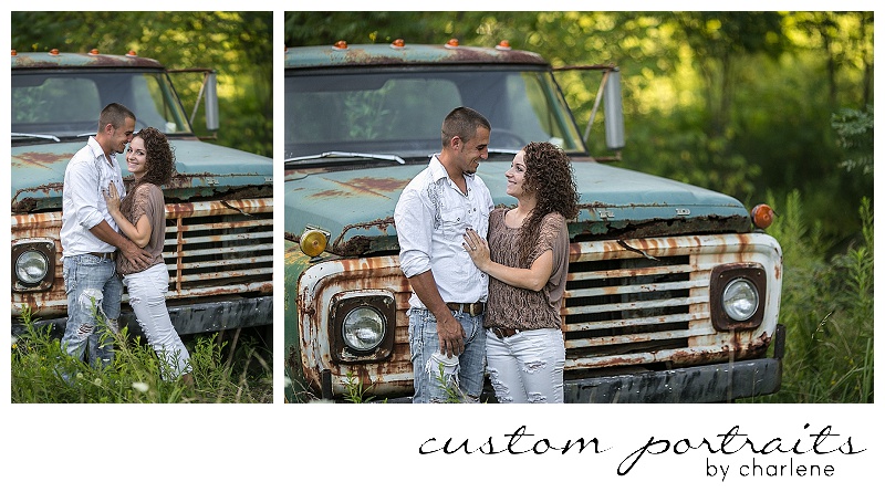 rustic engagement session vintage antique pickup truck couples pose ideas engagement session posing pittsburgh wedding photographer (1)