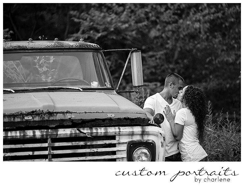 rustic engagement session vintage antique pickup truck couples pose ideas engagement session posing pittsburgh wedding photographer (10)