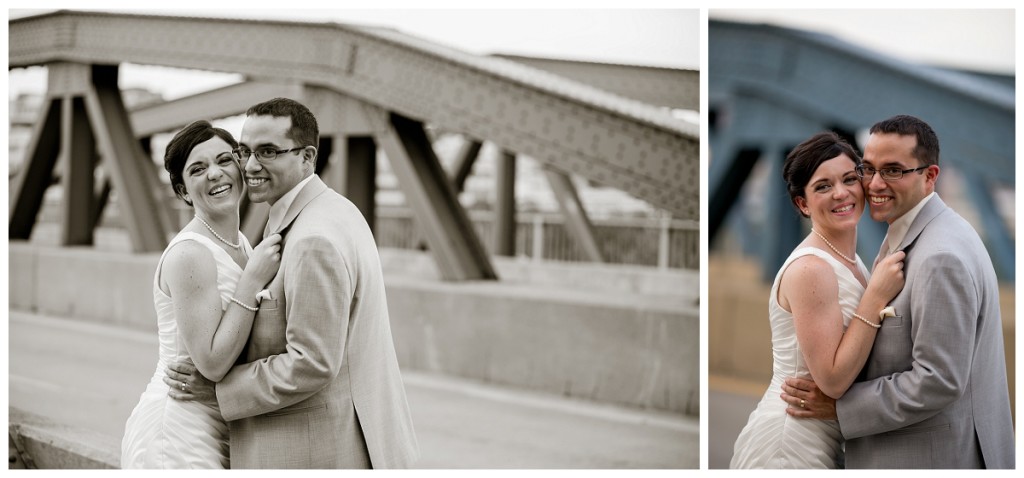 Grand Concourse Wedding - Pittsburgh Wedding Photographer - Mount Washington Wedding Photos - Smithfield Street Bridge (14)