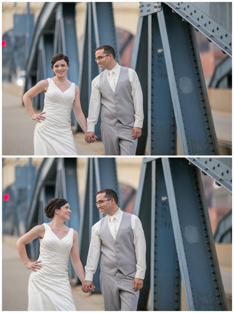 Grand Concourse Wedding - Pittsburgh Wedding Photographer - Mount Washington Wedding Photos - Smithfield Street Bridge (15)