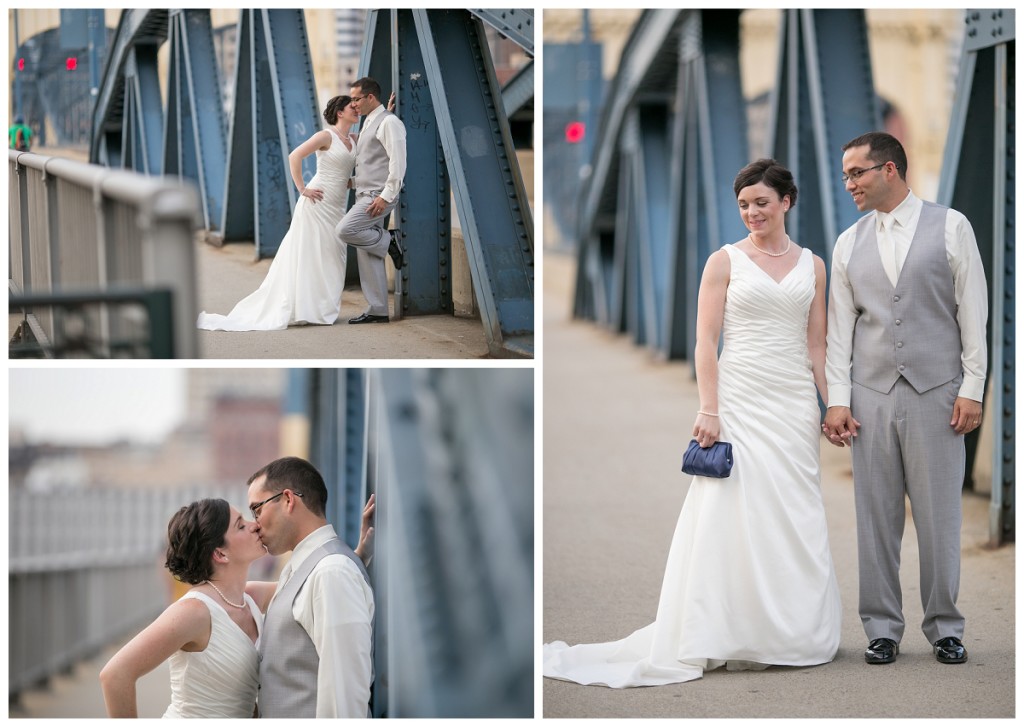 Grand Concourse Wedding - Pittsburgh Wedding Photographer - Mount Washington Wedding Photos - Smithfield Street Bridge (16)