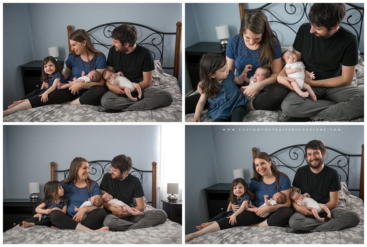 Mt Lebanon Family Photographer - Lifestyle Newborn Portraits - Pittsburgh Documentary Photography - Twin Newborn Session Pictures Photos 11