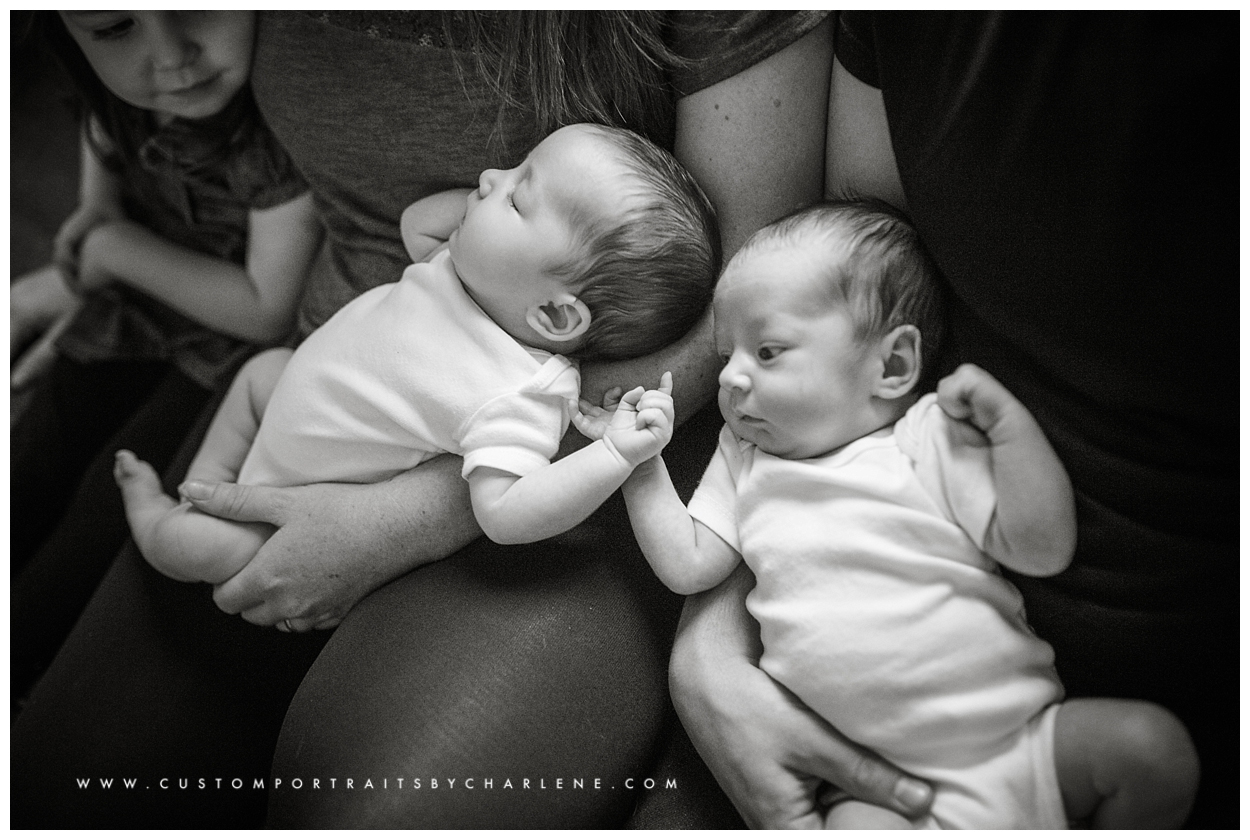 Mt Lebanon Family Photographer - Lifestyle Newborn Portraits - Pittsburgh Documentary Photography - Twin Newborn Session Pictures Photos 4