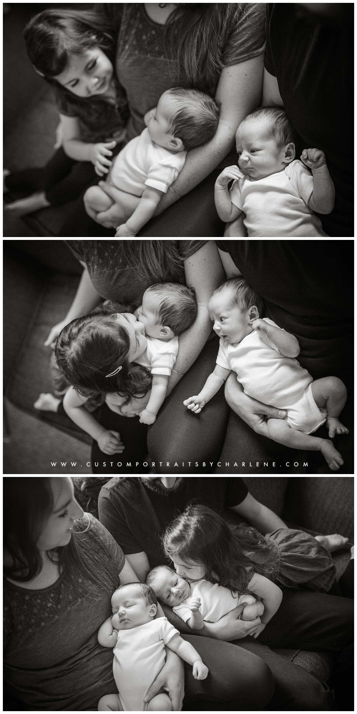 Mt Lebanon Family Photographer - Lifestyle Newborn Portraits - Pittsburgh Documentary Photography - Twin Newborn Session Pictures Photos 5